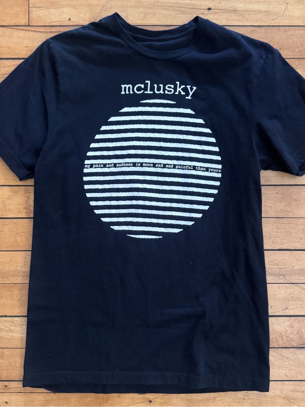 Mclusky band t-shirt Black Medium my pain and suffering is more painful